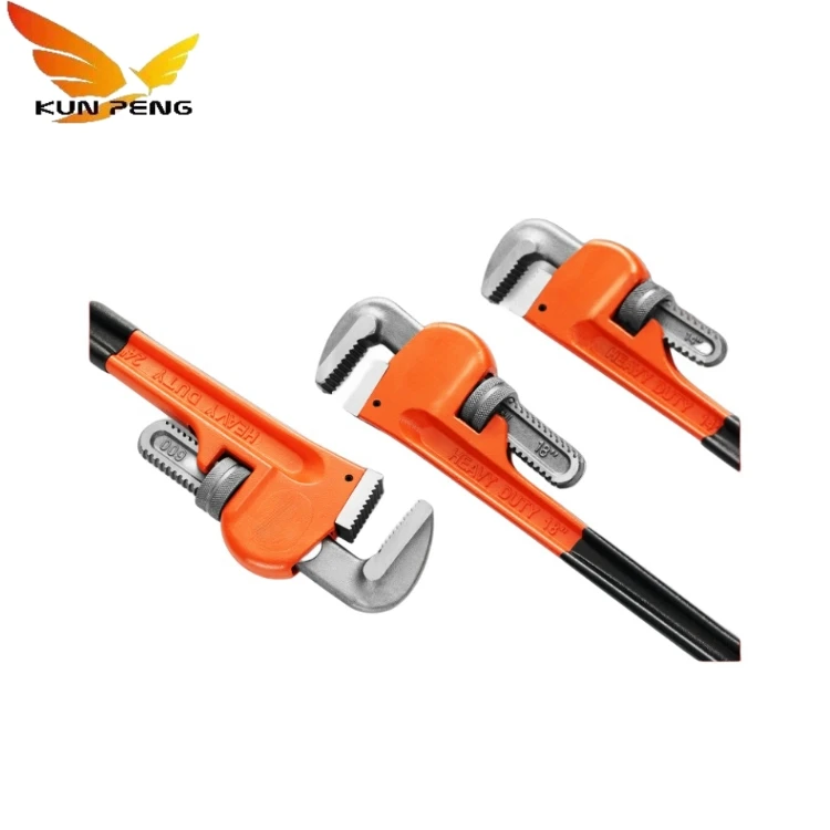 Hot Sale Wholesale Adjustable Straight Plumbing Wrench Tool Steel Water Spanner American Type Pipe Wrench