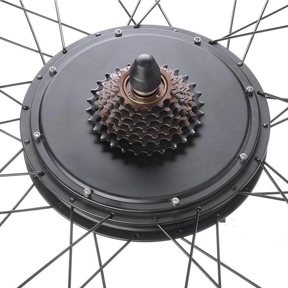 20' 26' 170mm 190mm Dropout 2000w Rear Wheel Hub Motor Fat Tire Ebike Conversion Kit with Sabvoton 45A Controller and UKC1