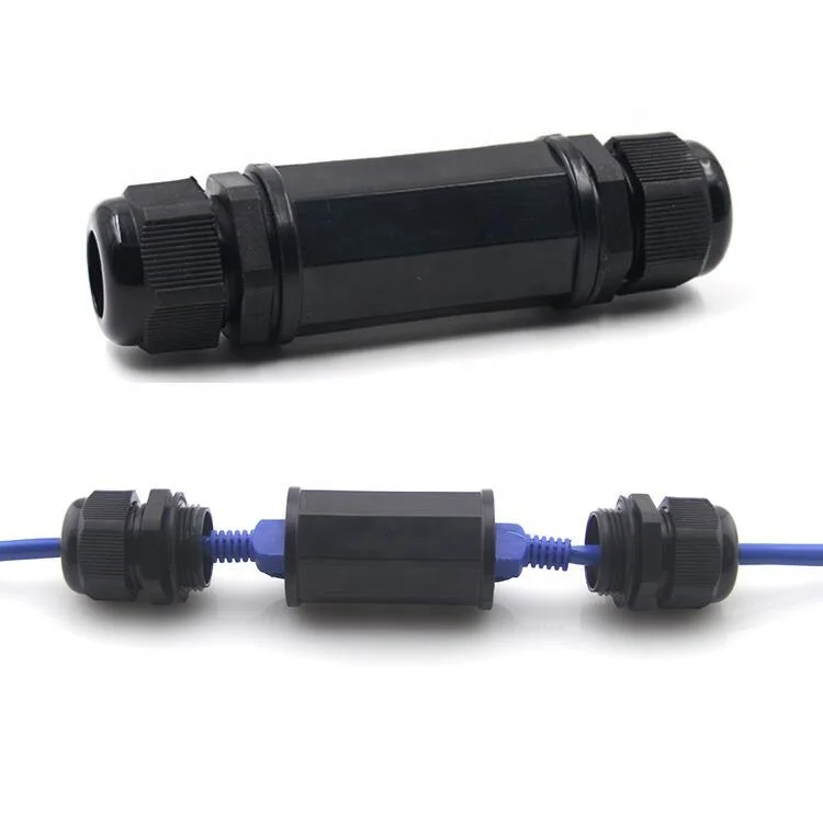IP67 M22 RJ45 Ethernet Waterproof Connector Female to Female Two Caps Shielded RJ45 Pass Through Coupler