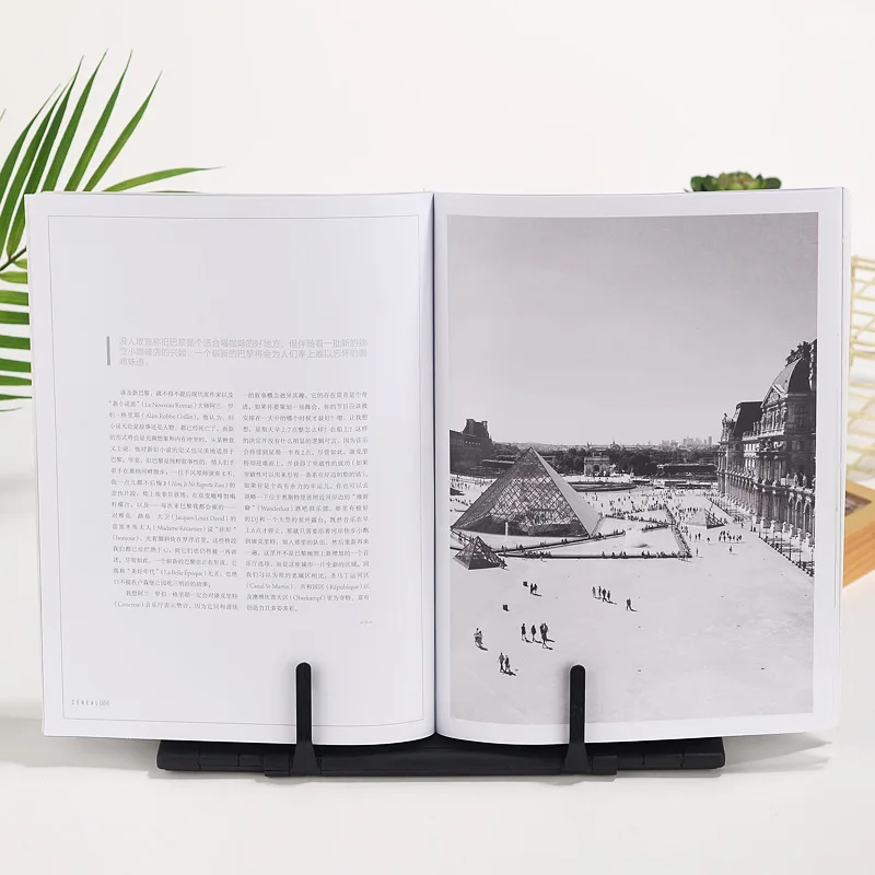  В виде книжки с подставкой рамкой светодиодные настольные лампы для чтения Держатель 7 наклона канавки металла в