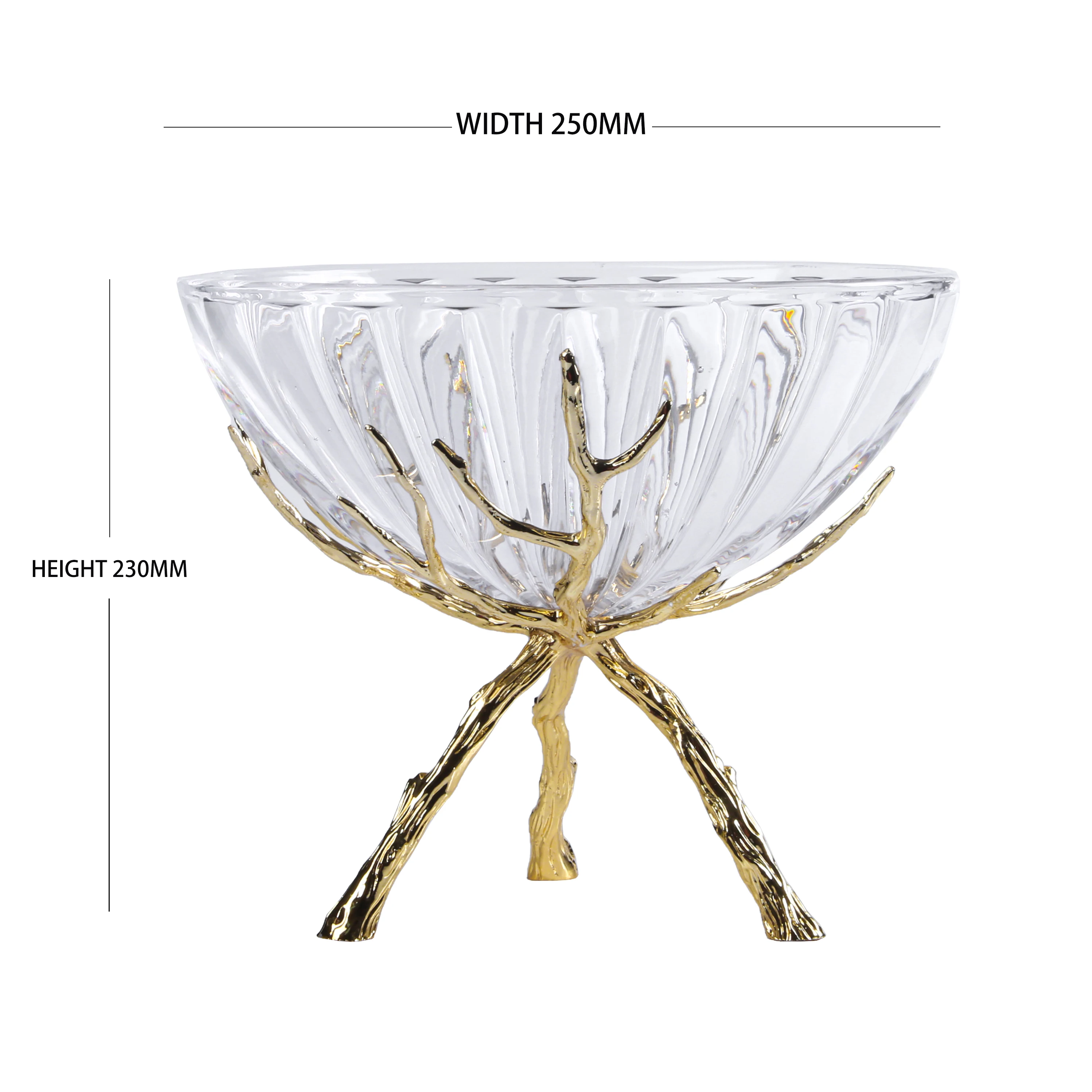 Manufacturer Wholesale High Quality Home Glass fruit dry fruit tray Elegant Transparent Nordic Fruit Tray