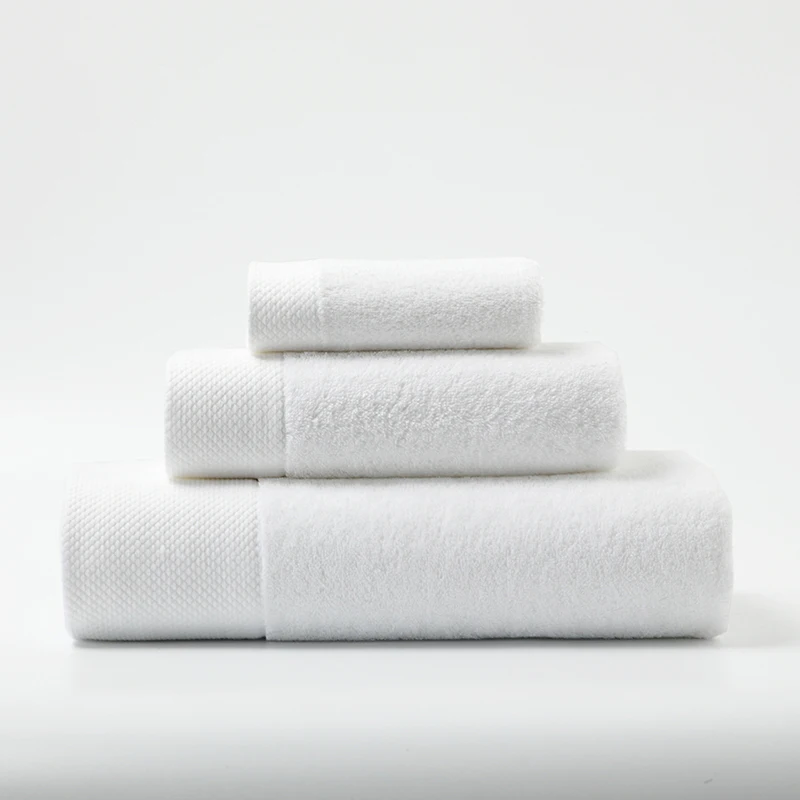 Factory wholesale face hand bath wash towel with satin board for hotel home used