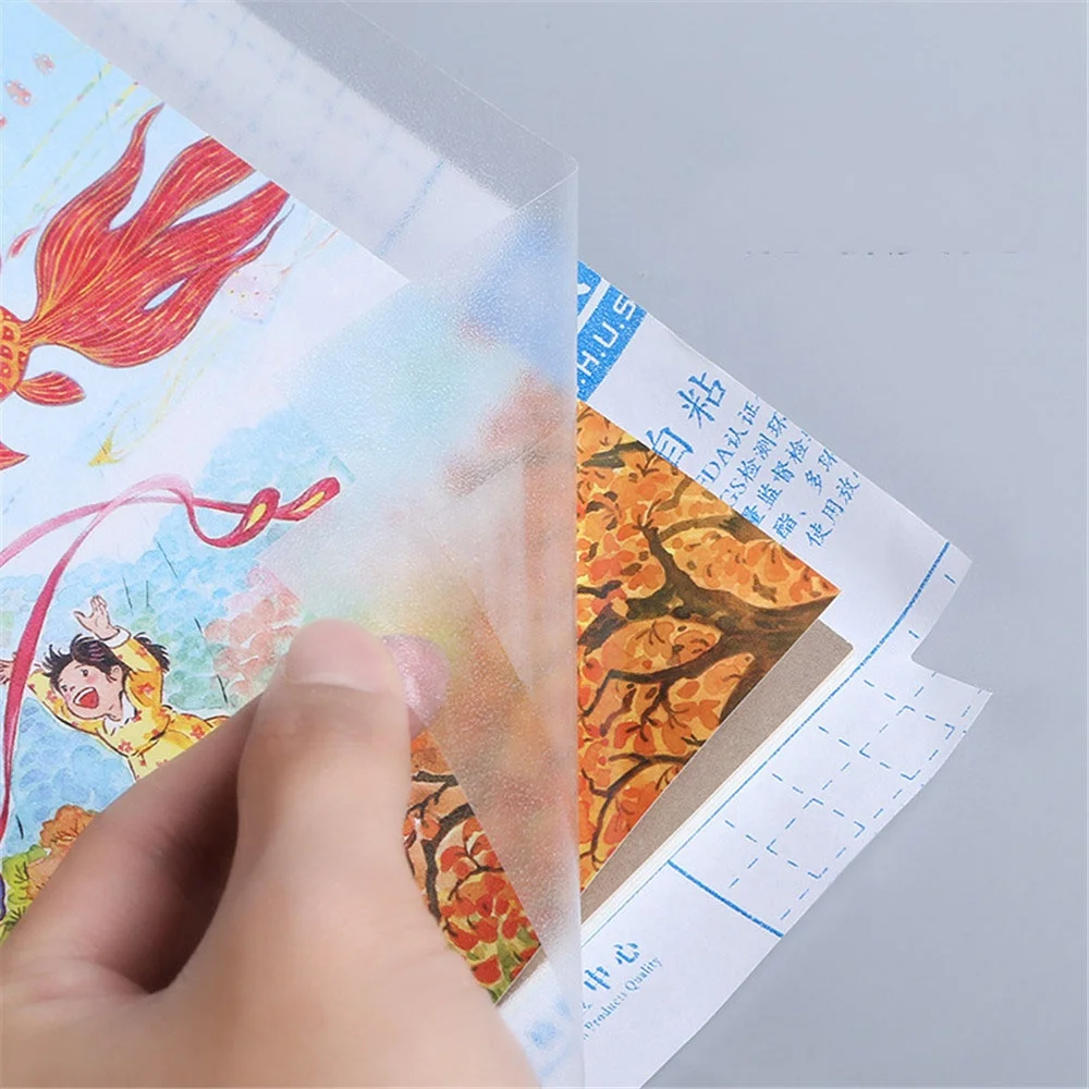 Waterproof Non-slip Book Case Self-adhesive Book Cover A4 A5 B5 Wrapping Films Notebook Covers Planner Protector