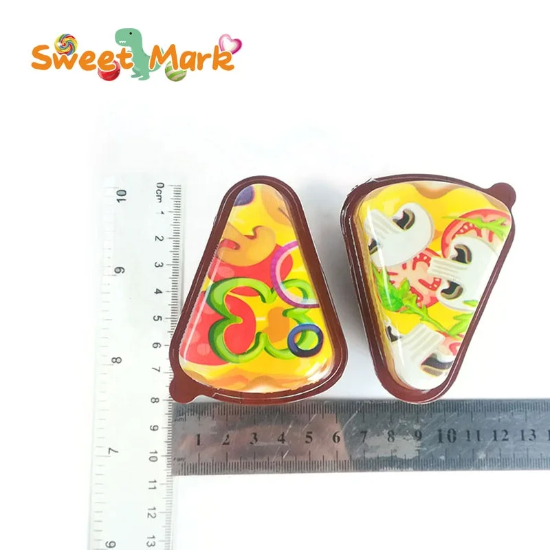 New Product Pizza Shape Surprise Egg Chocolate Biscuits With Toy