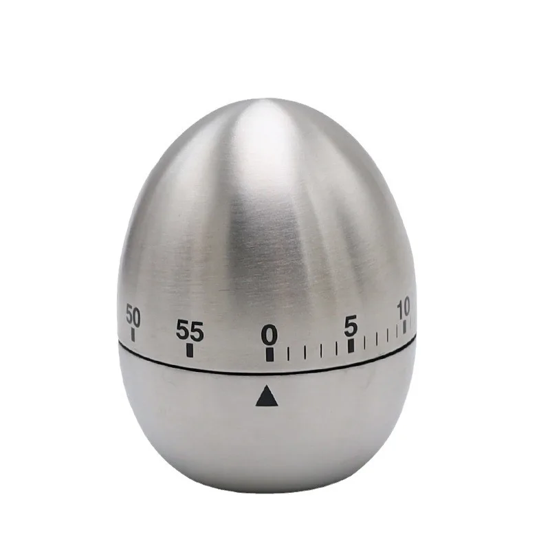 China Factory durale Egg Shaped Stainless Steel Kitchen Cooking Clock countdown Egg Timer