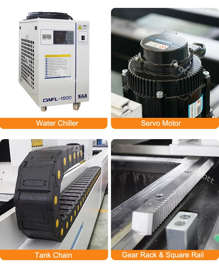 Desktop1530 Pratt 1500w 2000w3000w Fiber Laser Cutting Machine with Highspeed