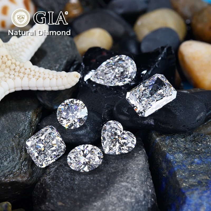 Свободный натуральный бриллиант GIA сертификат круглой овальной груши принцесса бриллианты VVS 0,3 карат 0,5 карат 1 карат Южная Африка бриллиант