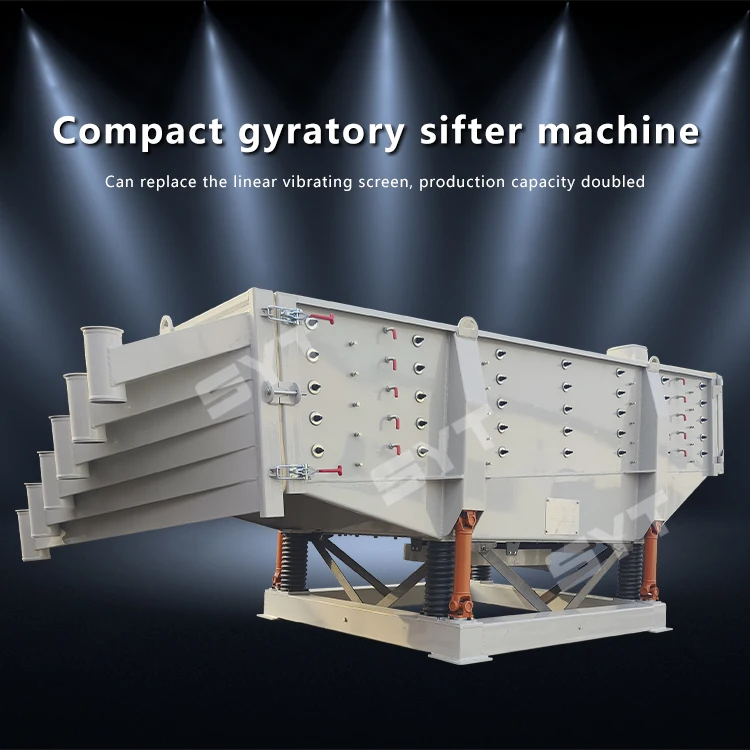 Square swing screen separator gyratory screen for limestone, granite