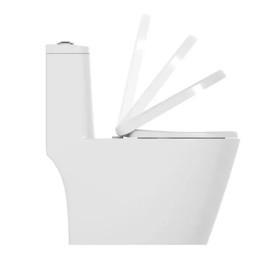 JOMOO Sanitary Ware Easy-cleaning One-piece Bathroom WC Siphon Toilets Soft Close Ceramic Toilet Bowl