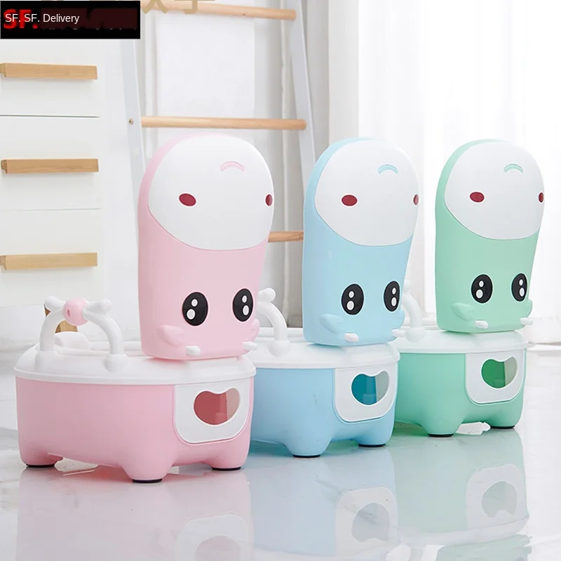 Aligan-портативное кресло для приучения к горшку сиденье Детский мультфильм туалет для мальчиков разных размеров для девочек писсуары Non-slip база с милым рисунком; Полиуретановая подушка