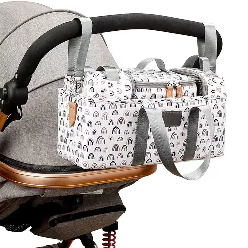 Custom baby stroller hanging bag, diaper clothing storage storage bag