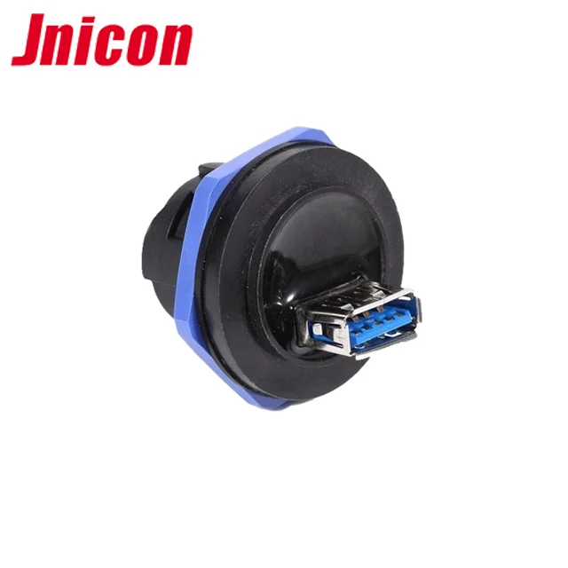 Jnicon M25 ip67 panel mount usb 3.0 female usb connector