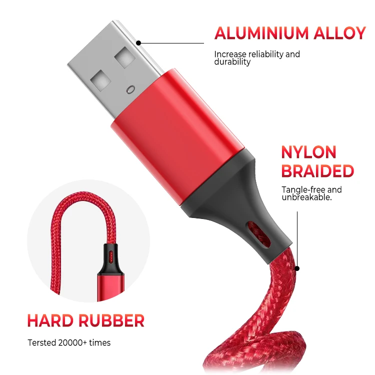 OEM ODM 3 в 1 кабель для быстрой зарядки мобильных телефонов типа c оптовая продажа для Iphone Micro Usb кабель Type-c кабели для сотовых телефонов Android