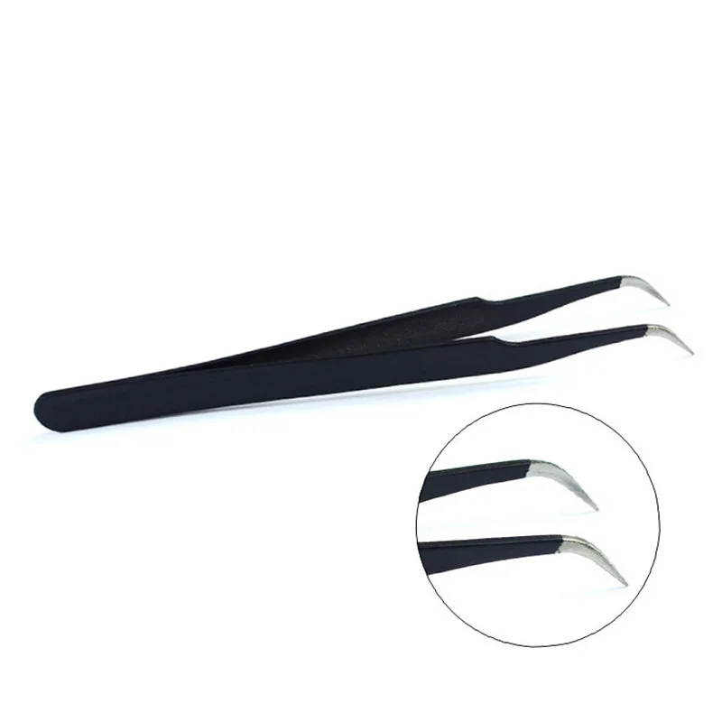 Factory Wholesales Custom Stainless Volume Brow Lash Tweezer Extension Eyebrow Eyelash Tweezer