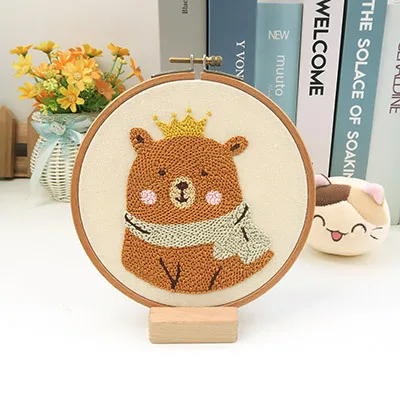 High Quality Embroidery Frame With Stand Diy Cross Stitch Embroidery Kanvas Embroidery Stand Wooden Cross Stitch