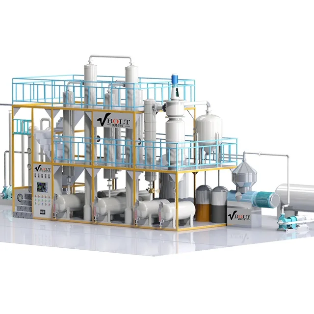 High Quality Waste Black Car Engine Oil Used Ship Oil Recycling Oil Refinery machine plant