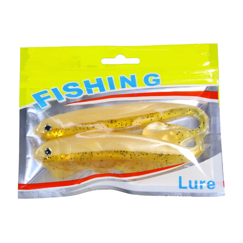 Soft Shad Bait Bass Silicone Bait Lure Flexible Rubber Wobbler for Effective Fishing Tackle