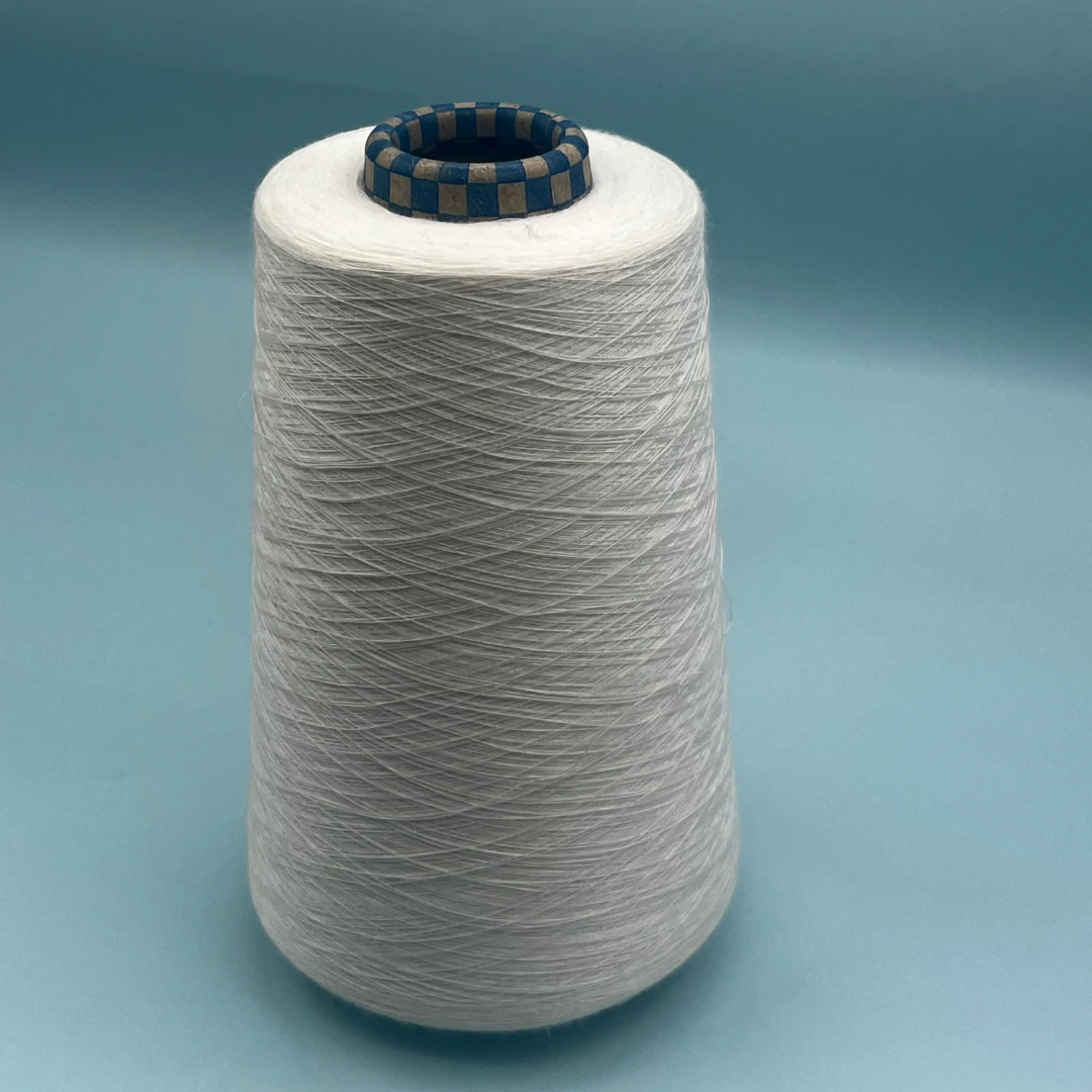 bamboo yarn raw white for weaving and knitting from China