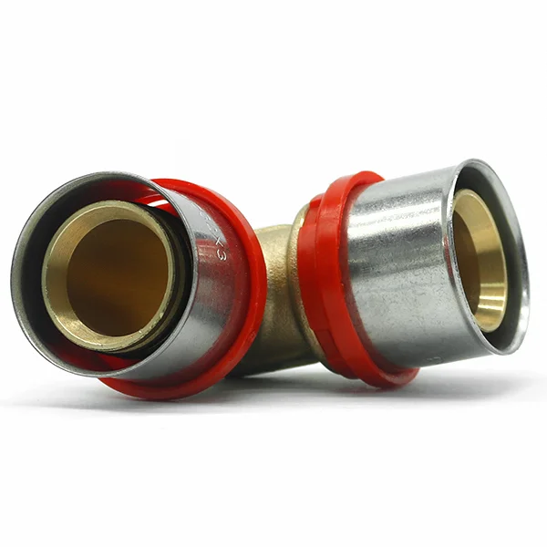 High quality water pipe connection 90 degree brass press fitting
