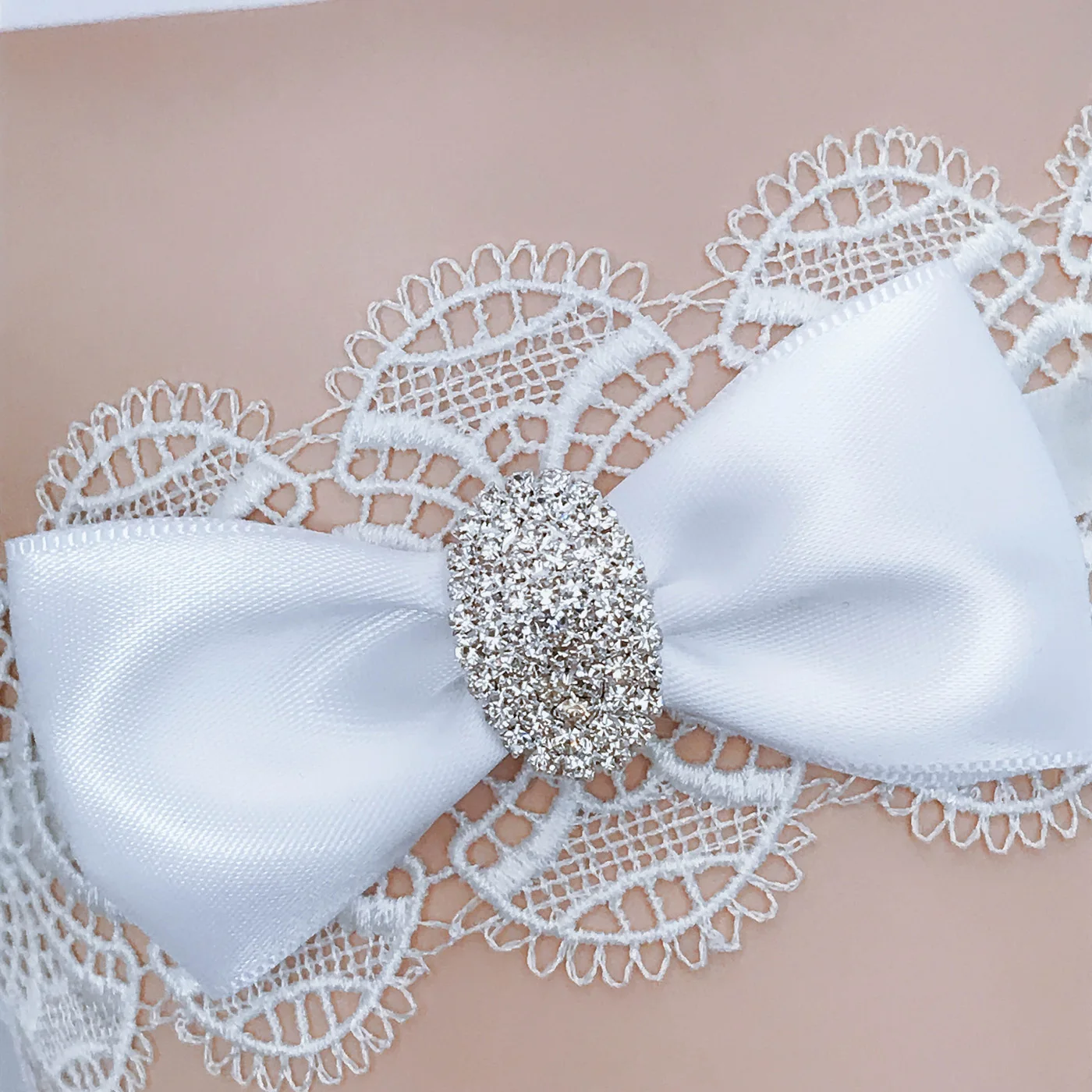 Gatsby Garters Lace With Crystal White Bow Belt 2019 New Style Factory Sale