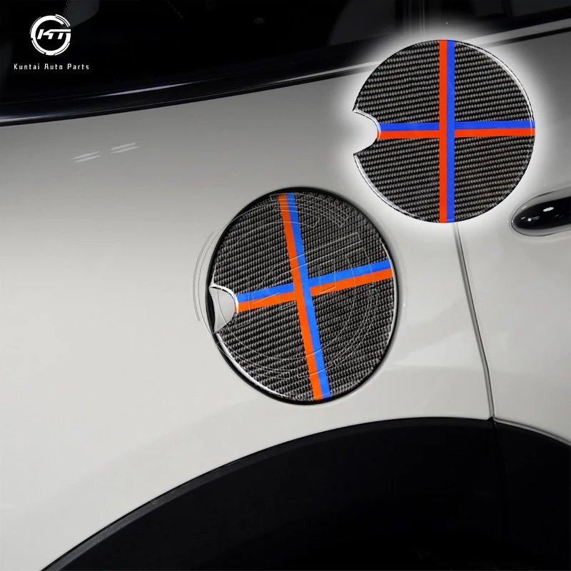 Real carbon fiber decoration fuel tank cap cover sticker for BMW Mini JCW Cooper Countryman Clubman R60