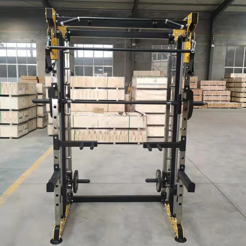 Wholesale Commercial Gym fitness Strength training Multifunctional Smith squat rack Machine DY-6002