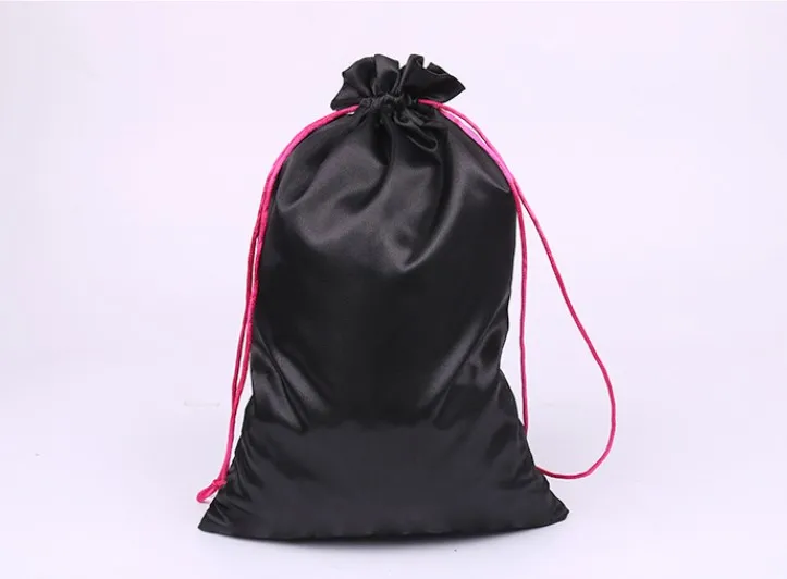 satin jewelry pouch customized drawstring personalized wig Wedding Favor Promotion Gift Pouches Candy Sugar silk satin bags