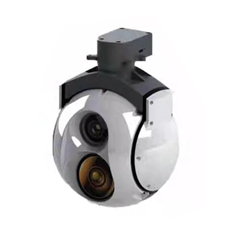 Самолет с двойным датчиком слежения за объектами 30-кратный зум EO + ИК тепловизионная камера