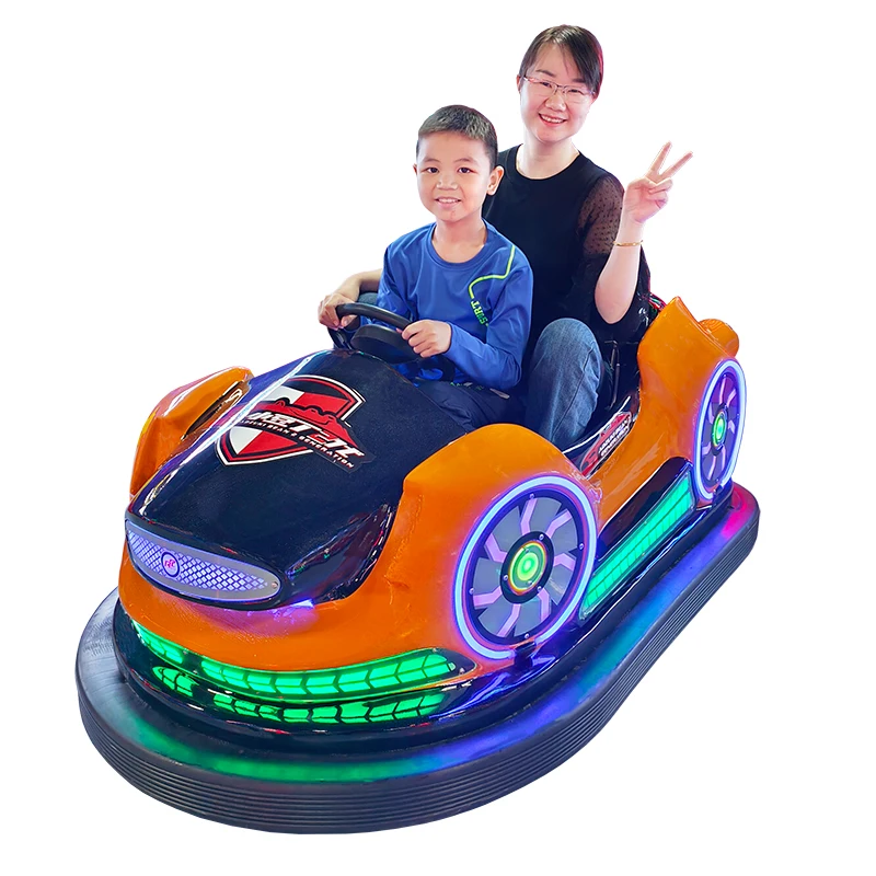 Anchi orange Small Bean electric bumper car new amusement park rides buy dodgem bumper car game electric  car for two big kids