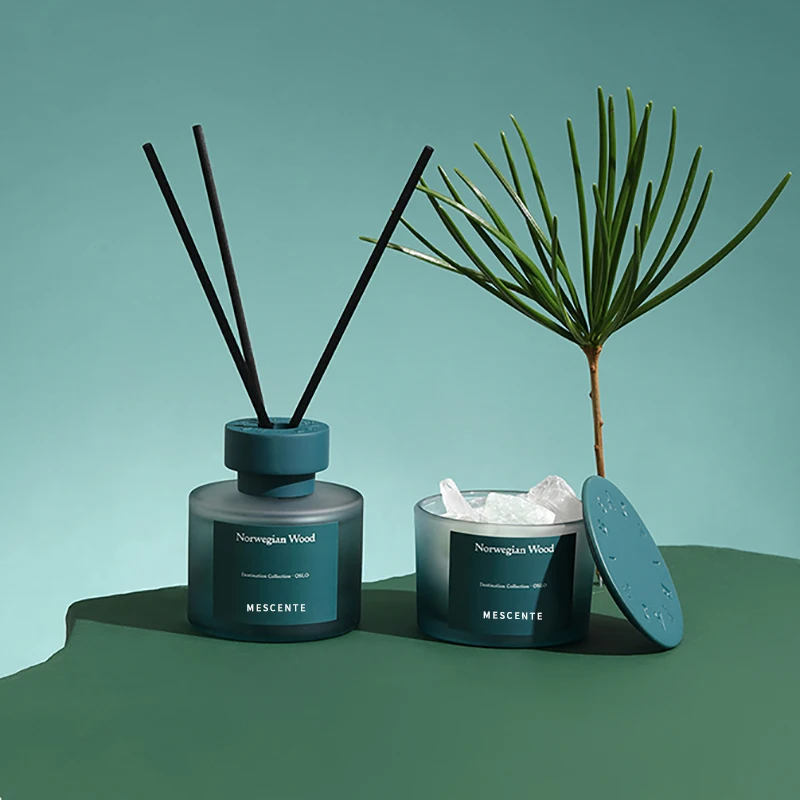 M&Scent wholesale bulk order custom luxury aroma reed diffusers with crystal stone gift set