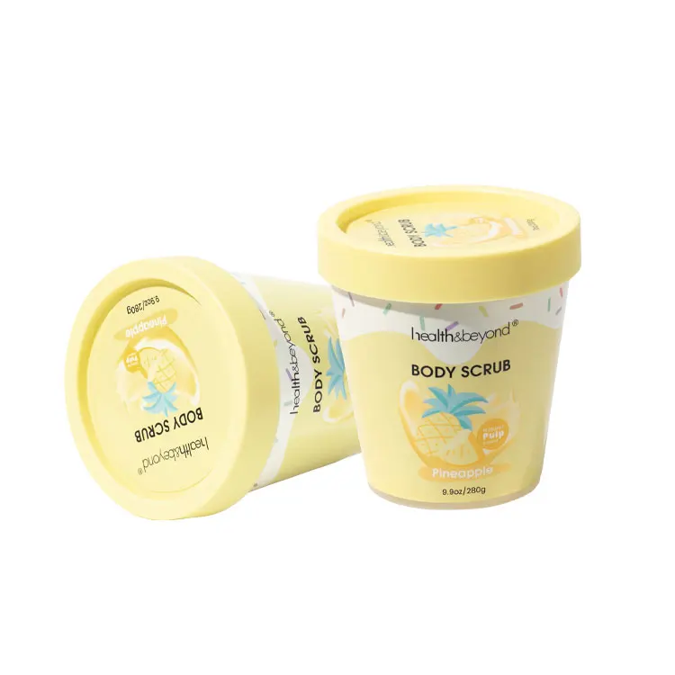 OEM Sucrose Sugar Body Scrub Pineapple Exfoliating face and body Scrub Body polish Scrubs SPA