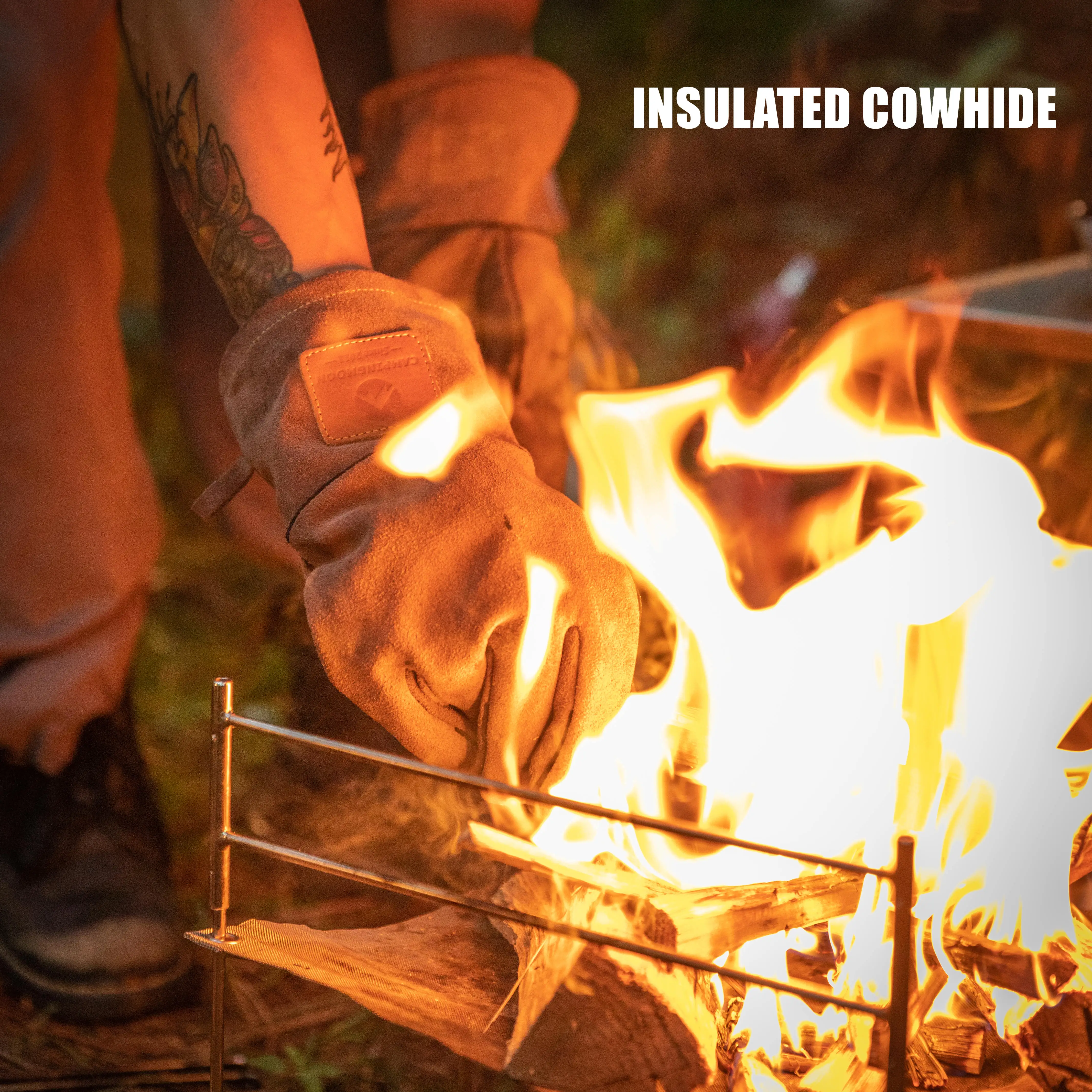 BBQ Grill Oven Heat Resistant-Smoker Cooking Barbecue Gloves Camping Outdoor Handling Heat Food Gloves