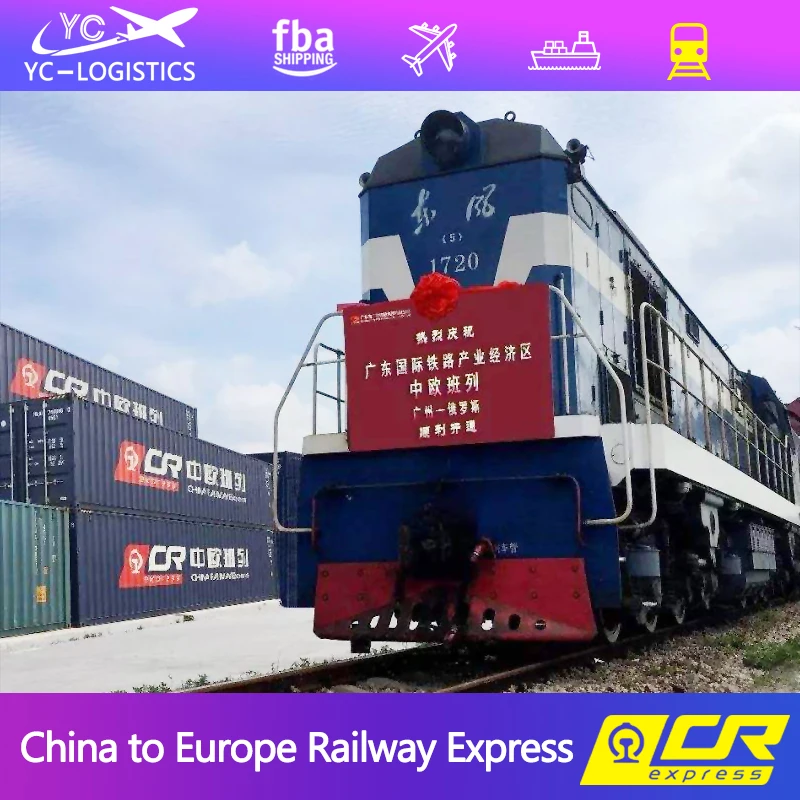 railway freight from china to Spain/Italy Europe ddp door to door international shipping rates