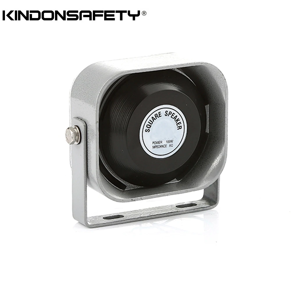 Kindonsafety Square Car Siren Speaker Systems 100W 150W for Ambulance Fire light bars 8 or 11 ohm