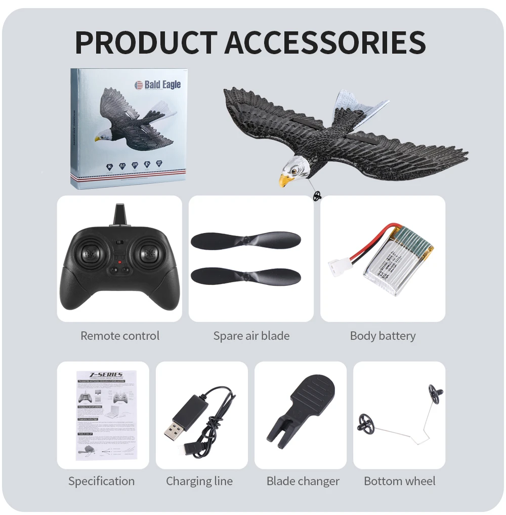 12mins Play Time 150m Flying Eagle Toys Epp Foam Rc Aircraft Plane