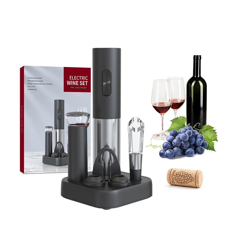 Набор для вина, 6 шт., новейший электрический штопор, подарочный набор