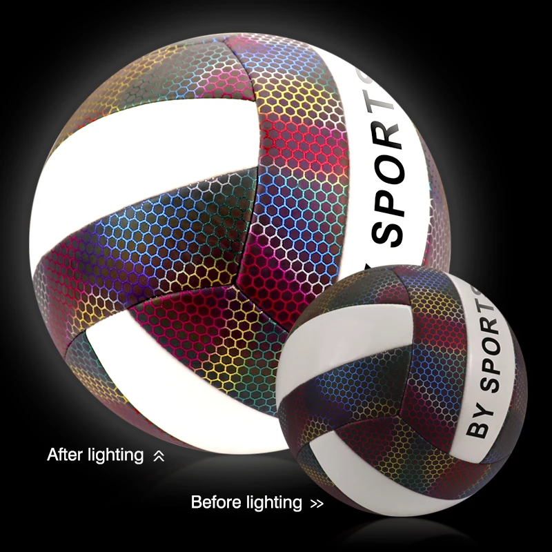 High Quality Pu Reflective Outdoor Recreational Volleyball - Official Size