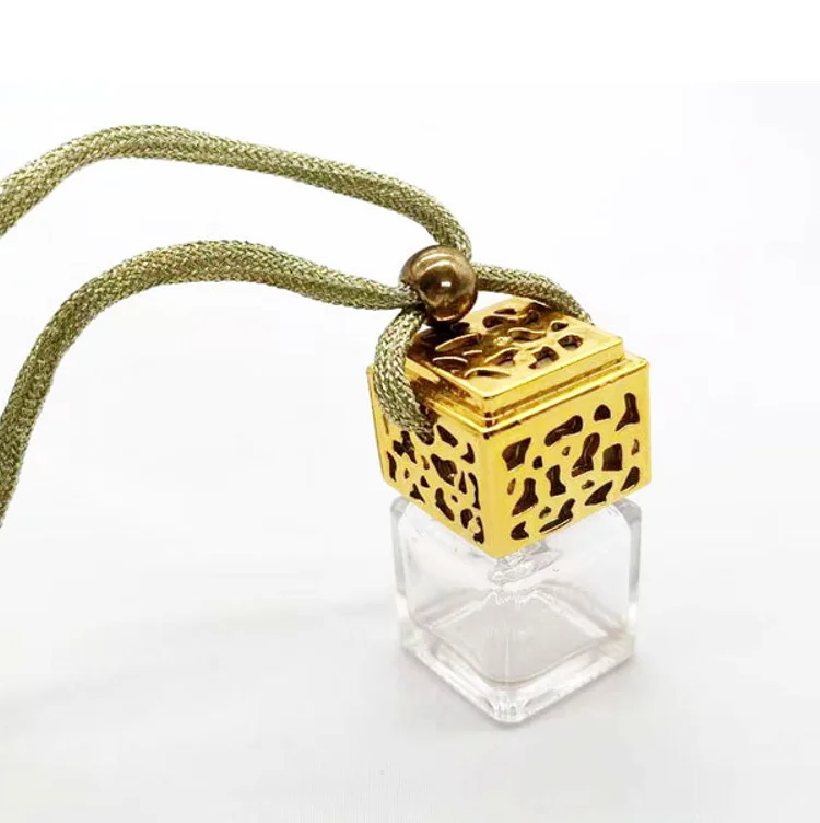 8 мл высококачественный диффузор эфирного масла стеклянная бутылка подвесная Автомобильная квадратная пустая парфюмерная бутылка