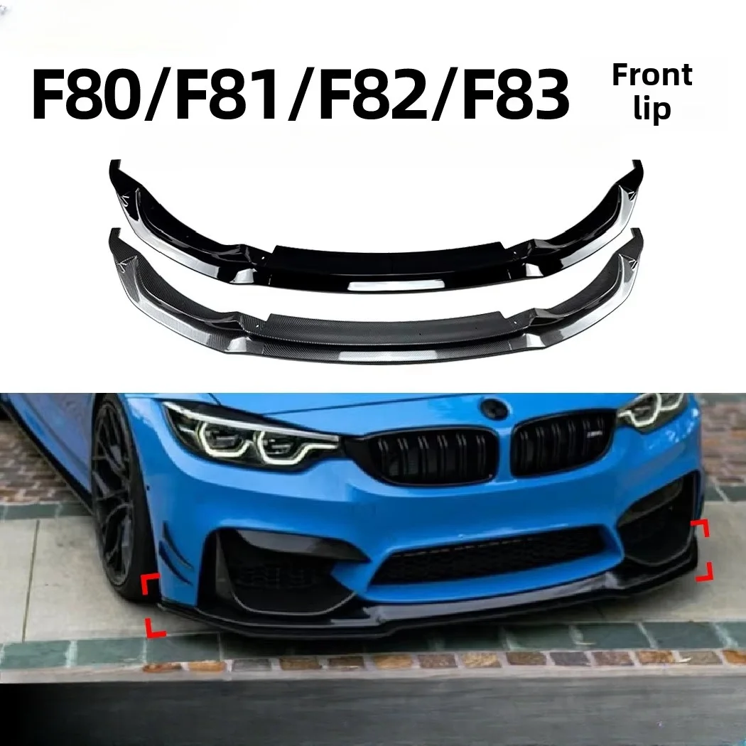 Carbon Fiber V-Style Front Bumper Lip New Condition FOR bmw m4 f82 f83 m3 f80 2015-20