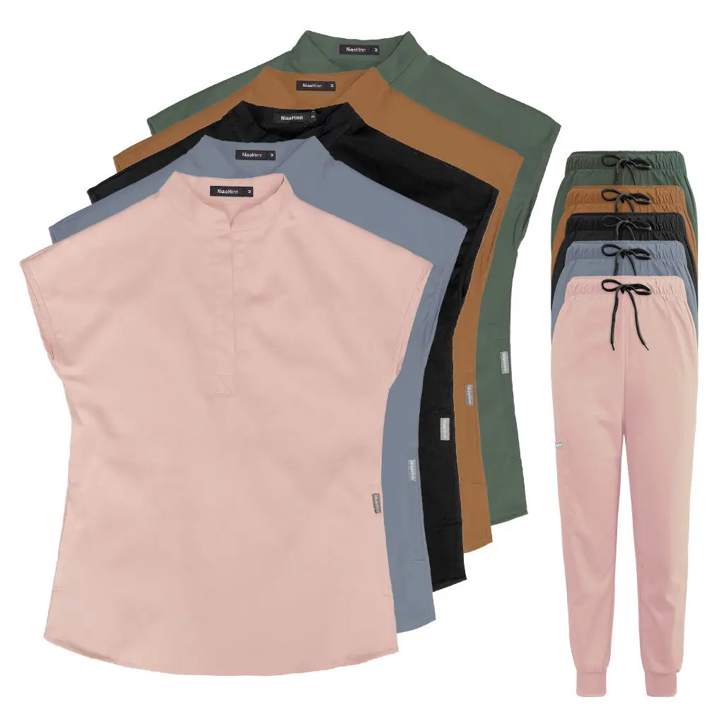 New Design Eco Friendly Stretchy Water Resistant Scrubs Nursing Uniforms Scrubs Medic