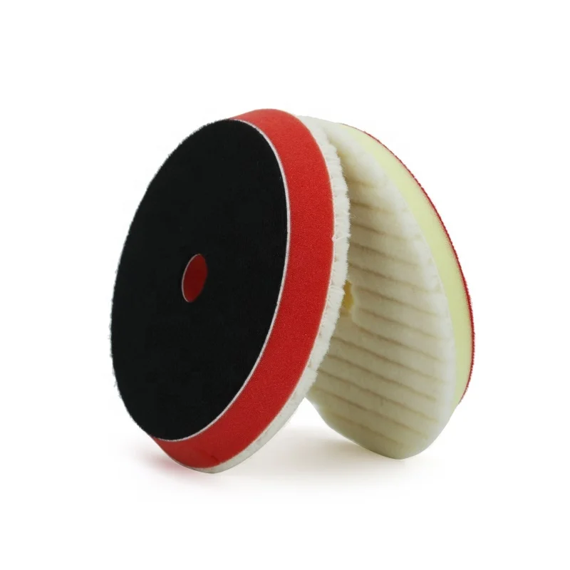 Hongjie Manufacturer Wholesale Buffing Wheel Japan Wool Polishing Pads for Car 100% Car Polishing Wool Pad Heavy Cut