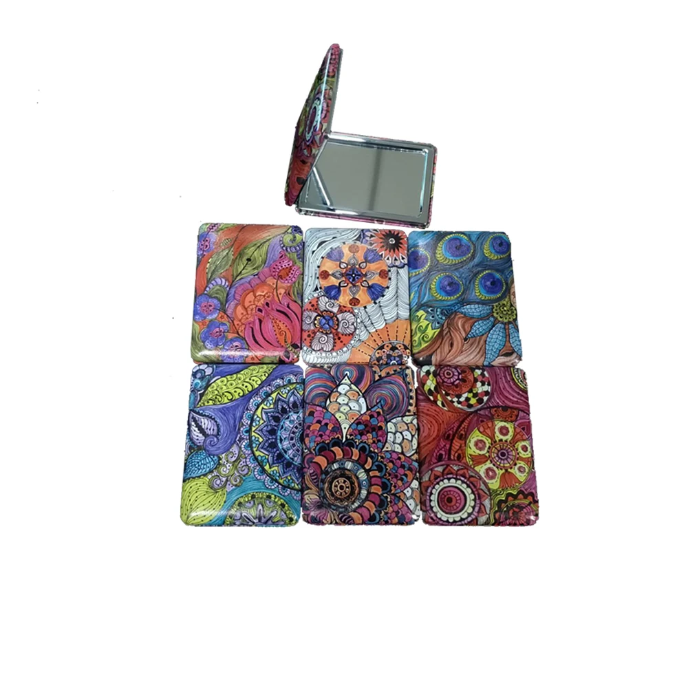 Модные складные подарочные hd двухсторонняя прямоугольный двустороннее зеркало