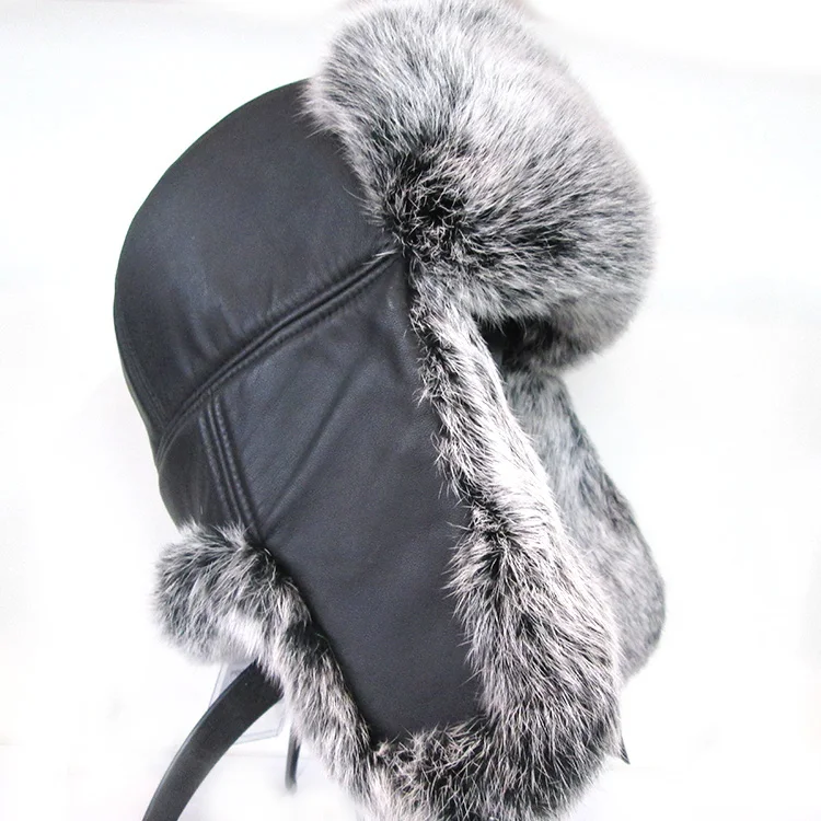 2021 Chinese hat supplier Winter Hot Sale ladies Genuine rabbit fur Warm Outdoor aviator hat