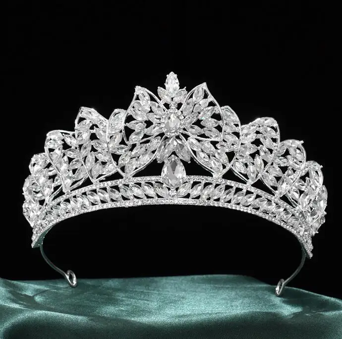 Wedding Bride Decoration Zircon Princess Luxury Crystal Dance Ballet Tiaras Hair Accessories Rhinestone Hairband Tiara