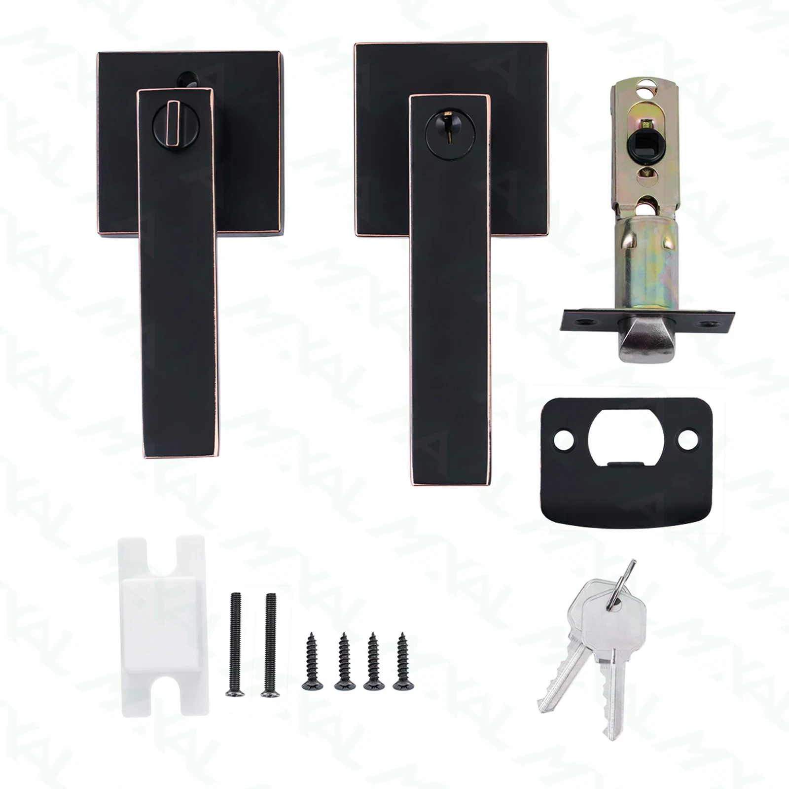 tubular latch black square lever lever door knobs for interior door lock door lever bathroom black