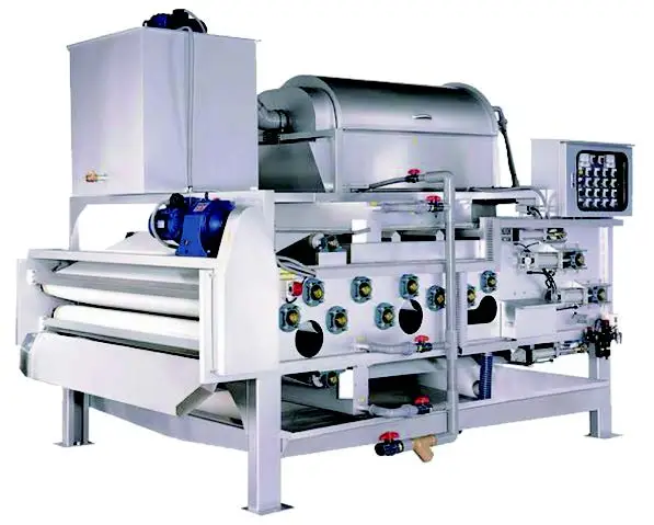 Vacuum Rotary Drum Concentrated Belt Filter Press for Sludge Dewatering
