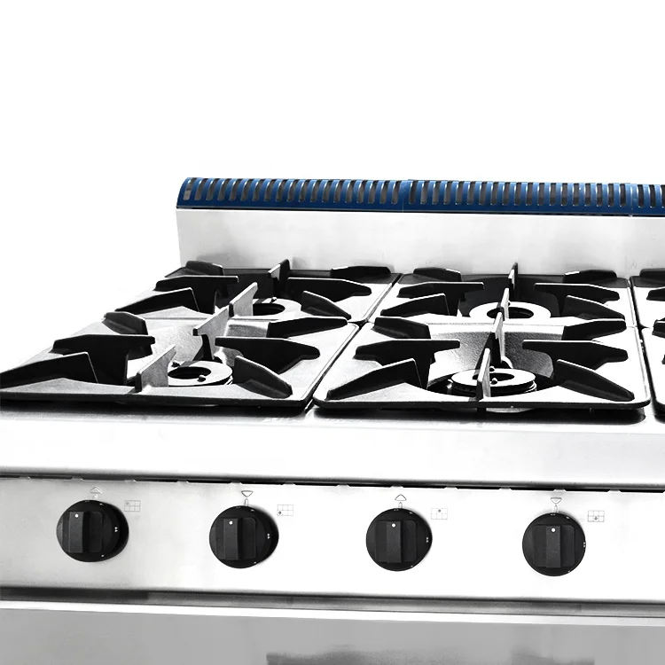 Commercial Gas Cooker 6-Burner With Cabinet  And Gas stove