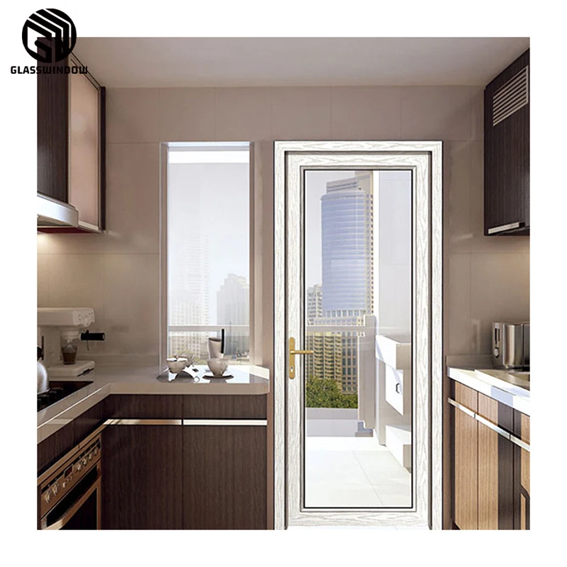 Professional Manufacturer  Doors Aluminum Frame Glass Bathroom Door For House