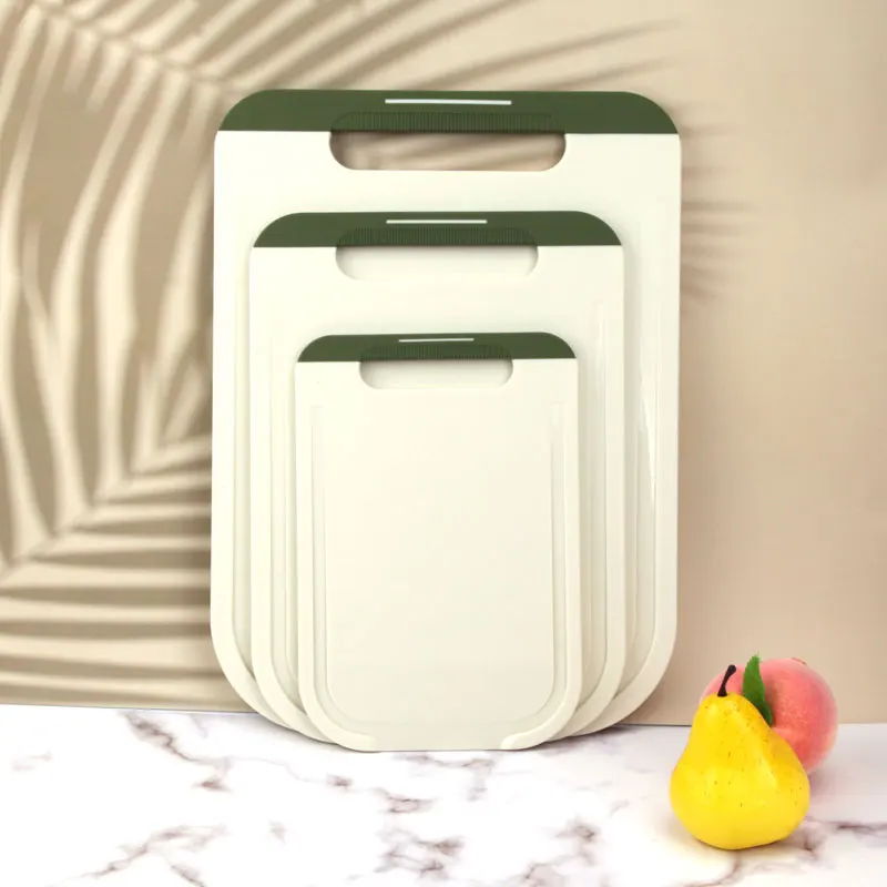 2024 NonSlip pp+TPR Cutting Board Customization Medium Size Chopping Board with Handle