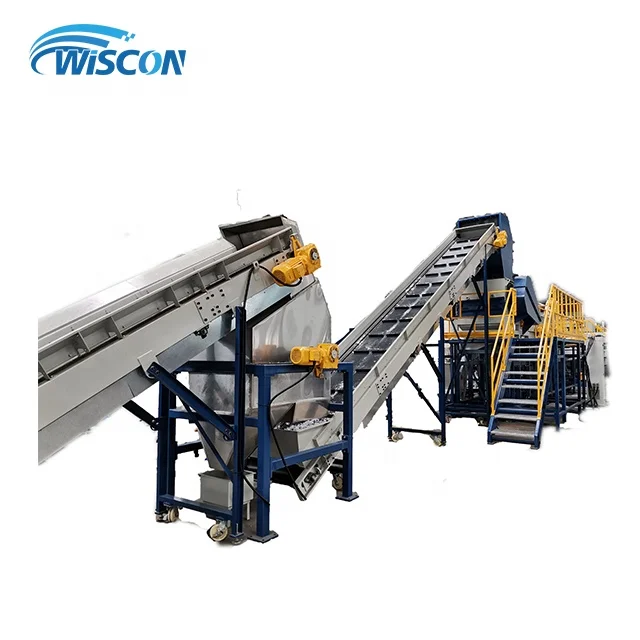 Premium HDPE chemical drum container barrel keg can Shredder Shredding Recycling machine plastic recycling washing line